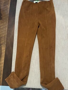 Suede pants